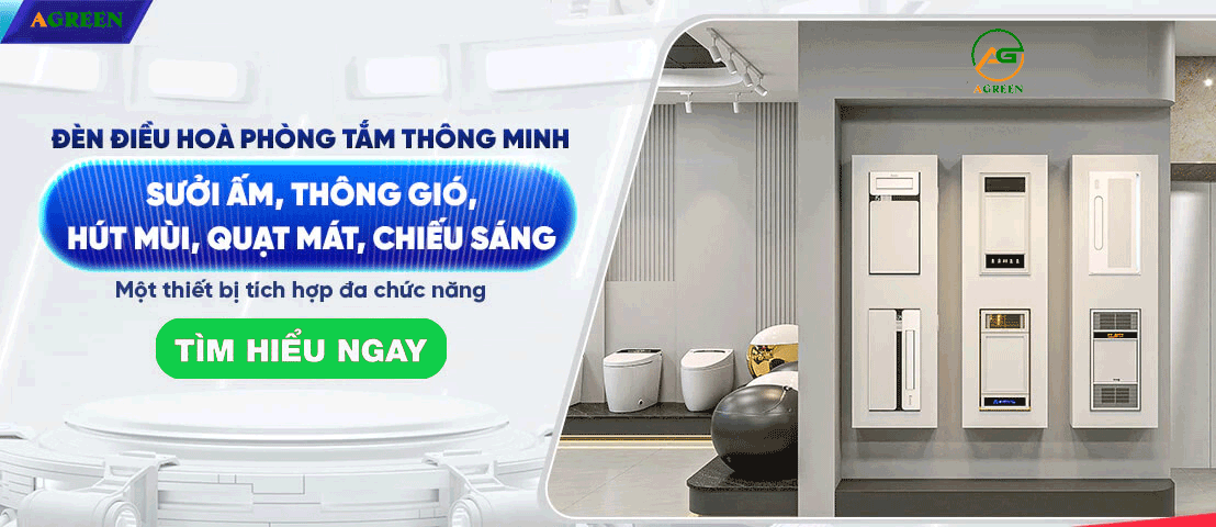 Đèn điều hòa phòng tắm thông minh