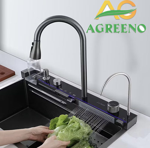Bồn rửa chén inox 304 AGREENO cao cấp – giải pháp hoàn hảo cho căn bếp hiện đại 