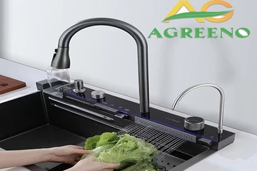 Bồn rửa chén inox 304 AGREENO cao cấp – giải pháp hoàn hảo cho căn bếp hiện đại 